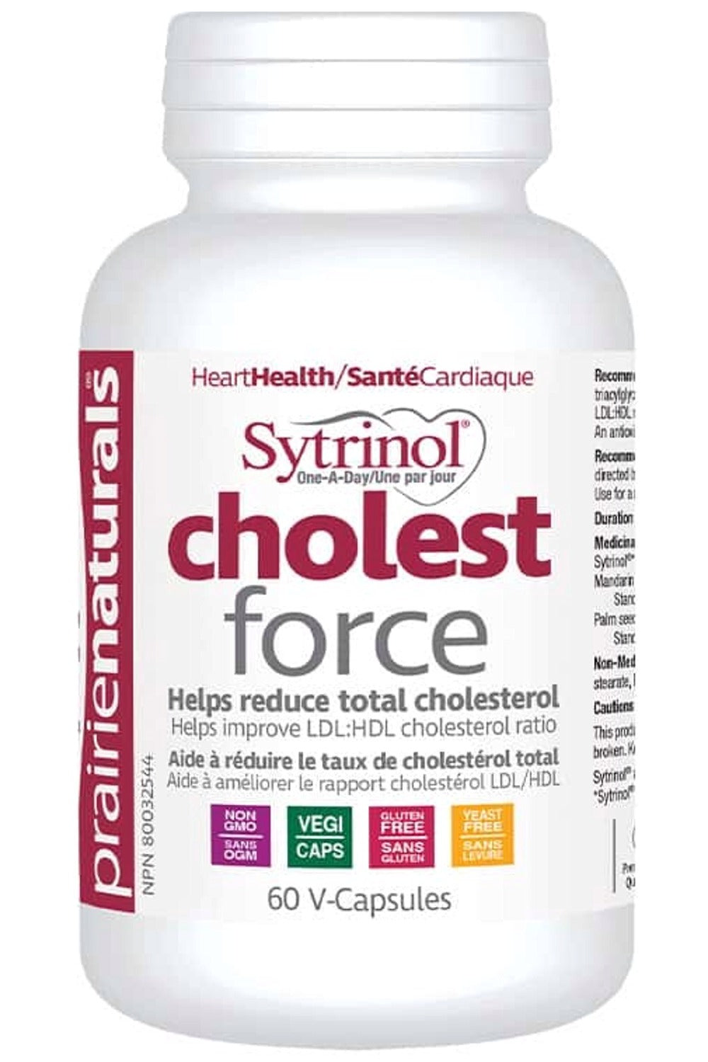 PRAIRIE NATURALS Sytrinol cholest force (60 veg caps)