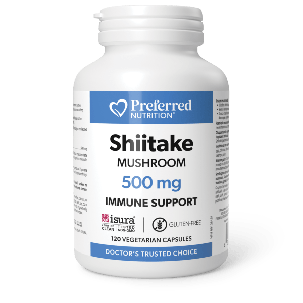 PREFERRED NUTRITION - Shiitake Mushroom (500 mg - 120 vcaps)