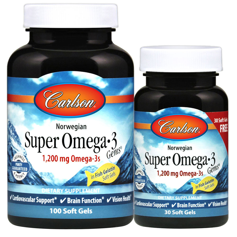 CARLSON Super Omega 3 (100 + 30 sgels)