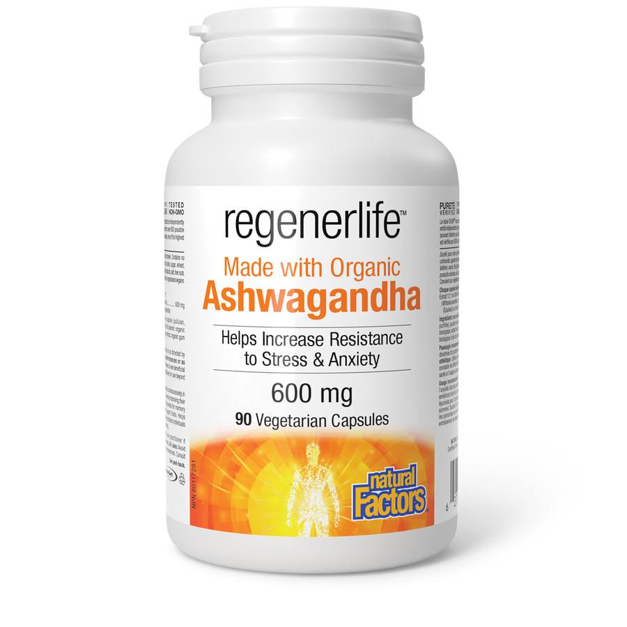 REGENERLIFE Ashwagandha 600 mg 90 vegetarian caps