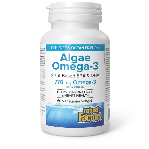 Natural Factors - Algae Omega-3 (770 mg - 60 softgels)