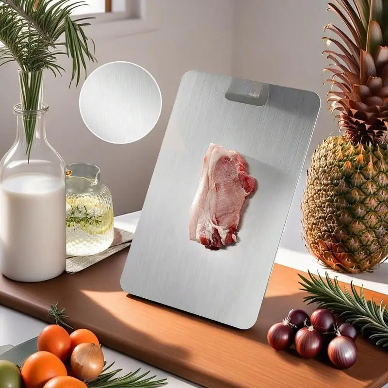 Pure Cut Titanium Cutting Board, Non Plastic Metal Titanium Cutting Boards for Kitchen (13 * 9 in)