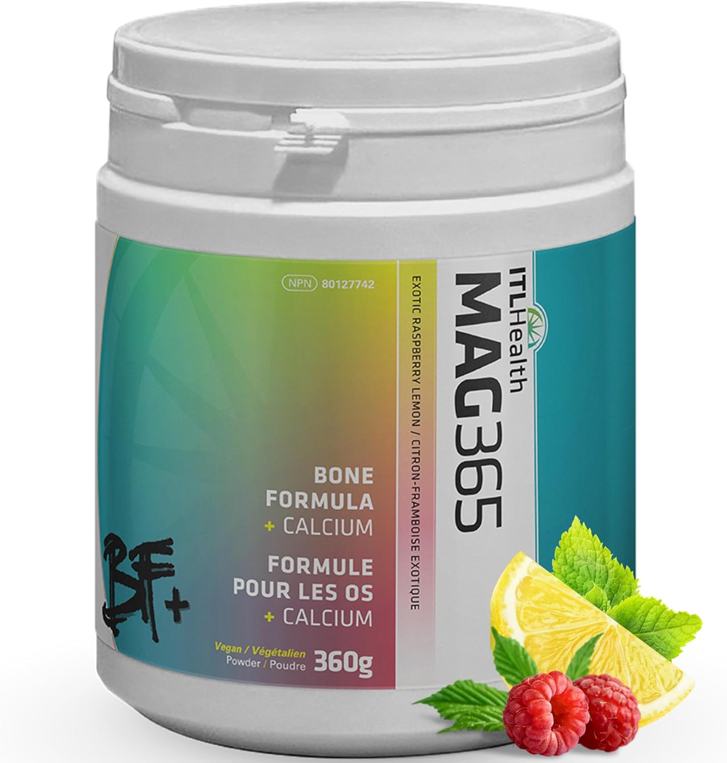 ITL HEALTH MAG365 Bone Formula + Calcium (Exotic Raspberry Lemon)