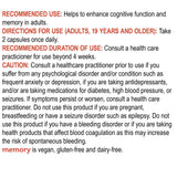GENUINE HEALTH Memory (60 caps)
