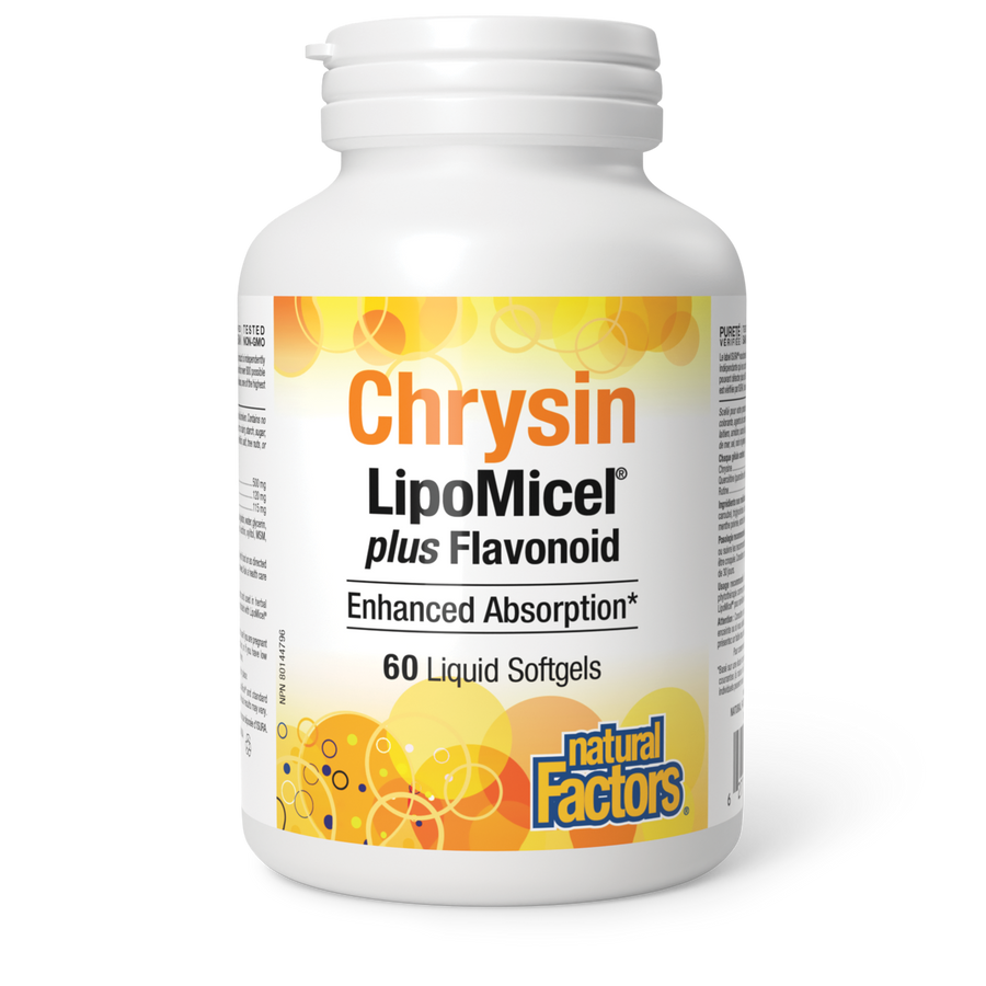 NATURAL FACTORS Chrysin LipoMicel® plus Flavonoid 60 Softgels