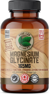 PURE LAB VITAMINS Magnesium Glycinate (120 veg caps)