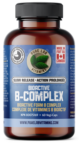 PURE LAB VITAMINS Bioactive B Complex Slow Release (120 veg caps)