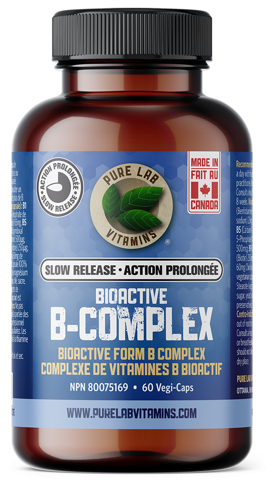 PURE LAB VITAMINS Bioactive B Complex Slow Release (120 veg caps)
