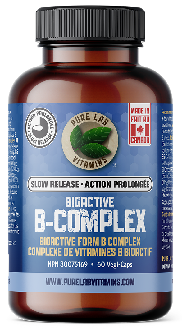 PURE LAB VITAMINS Bioactive B Complex Slow Release (120 veg caps)