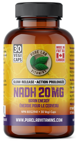 PURE LAB VITAMINS NADH 20MG Slow Release
