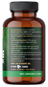 Vitamin supplement bottle with label on a white background