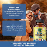 PURE LAB VITAMINS Vegan Vitamin D3 2500 IU (Dry, Crystalline, Pine Source) 120 V-Caps