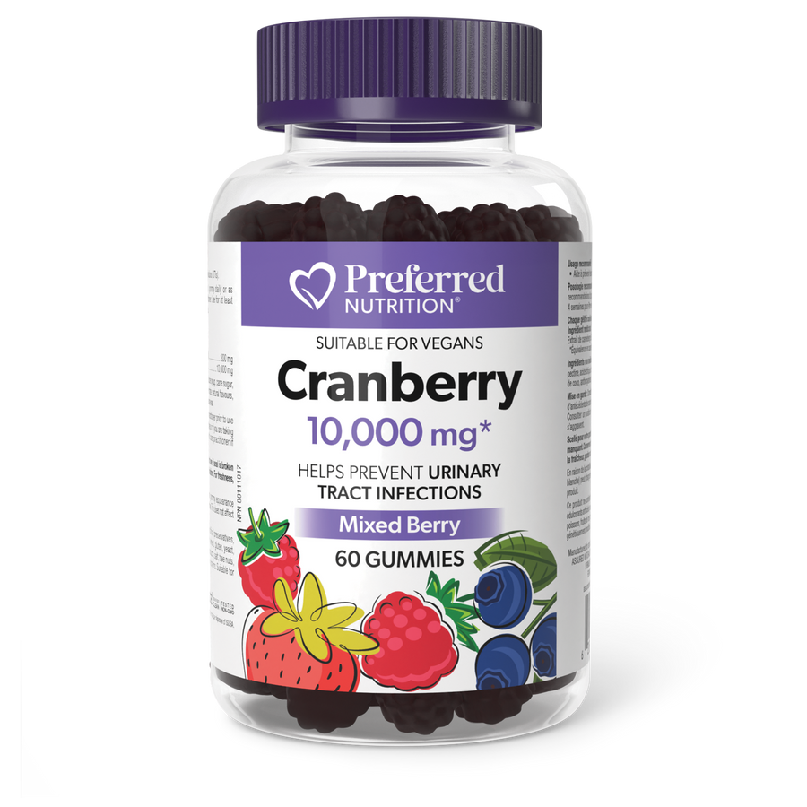 PREFERRED NUTRITION Cranberry 10,000  60 Gummies