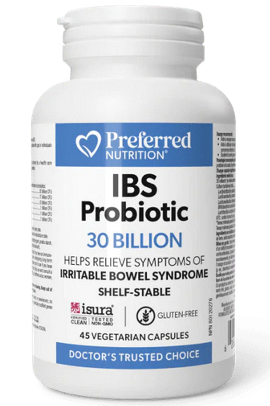PREFERRED NUTRITION IBS Probiotic (30 Billion - 45 veg caps)