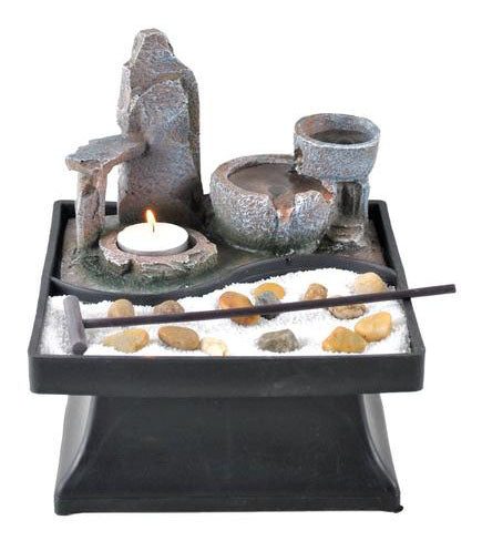 RELAXUS Zen Garden Indoor Water Fountain (7.5'' / 19 cm)