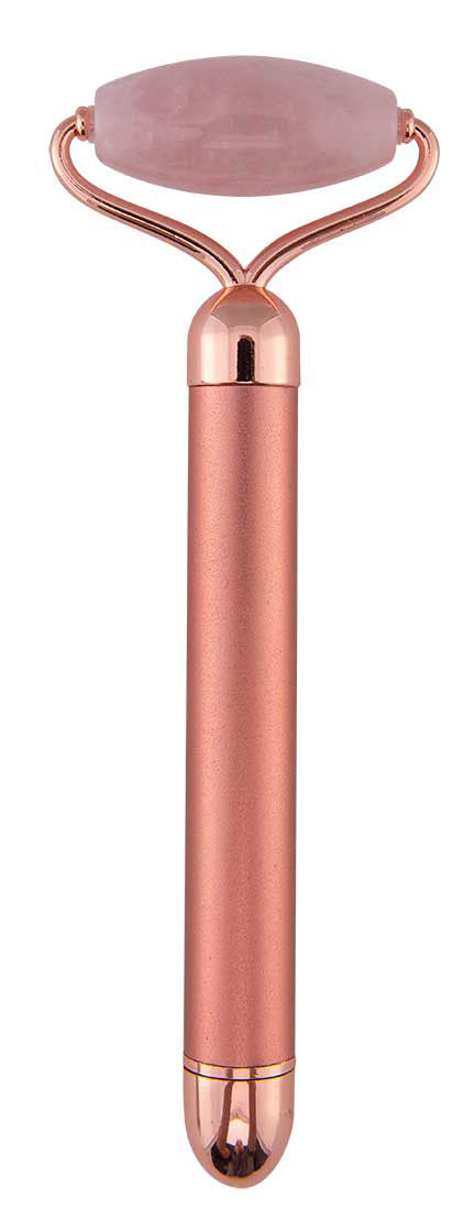 RELAXUS Rose Quartz Vibrating Facial Massage Roller