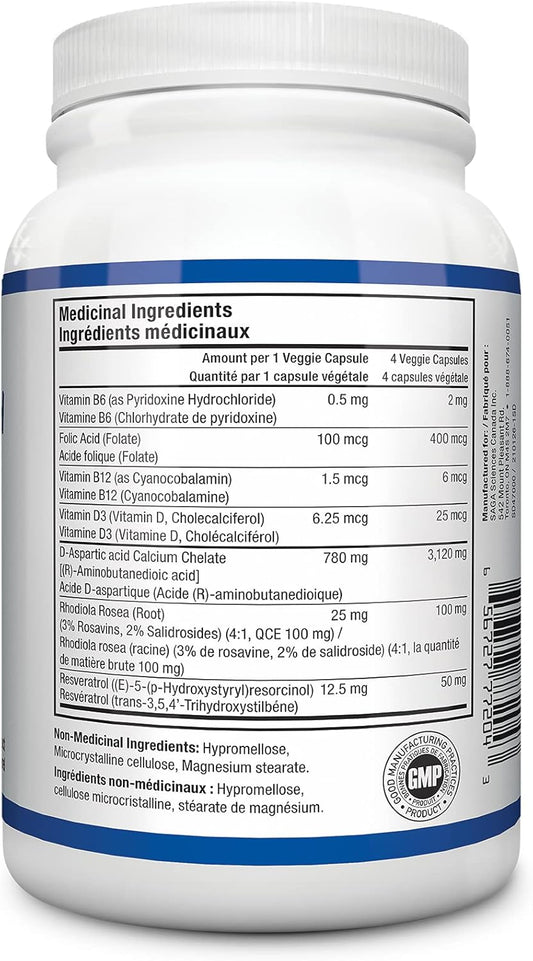 SD PHARMACEUTICALS Men's Health DAA+ ( D-Aspartic Acid - 120 Caps)