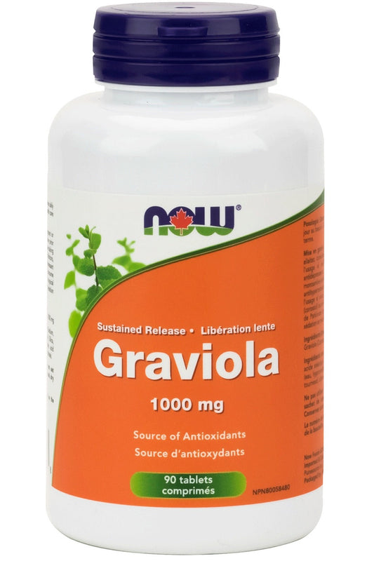 NOW Graviola (Double Strength 1000 mg - 90 tabs)