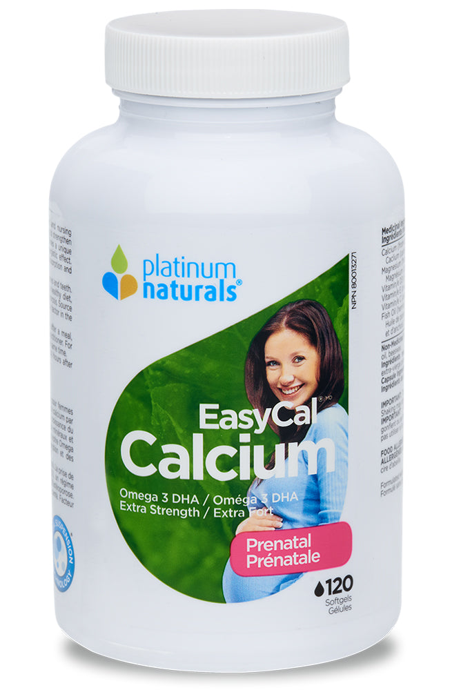 PLATINUM Prenatal EasyCal Calcium (120 sgels)