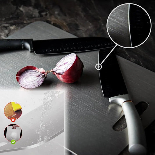 Pure Cut Titanium Cutting Board, Non Plastic Metal Titanium Cutting Boards for Kitchen (13 * 9 in)