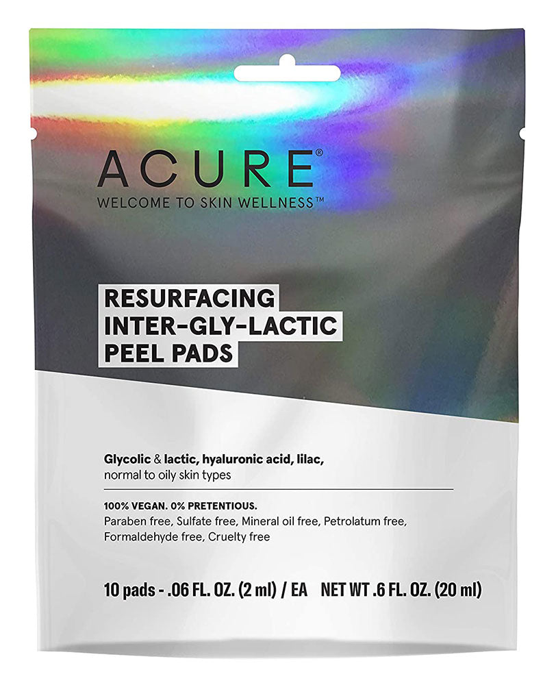 xx ACURE Resurfacing Inter-gly-lactic Peel Pads (10 Count)