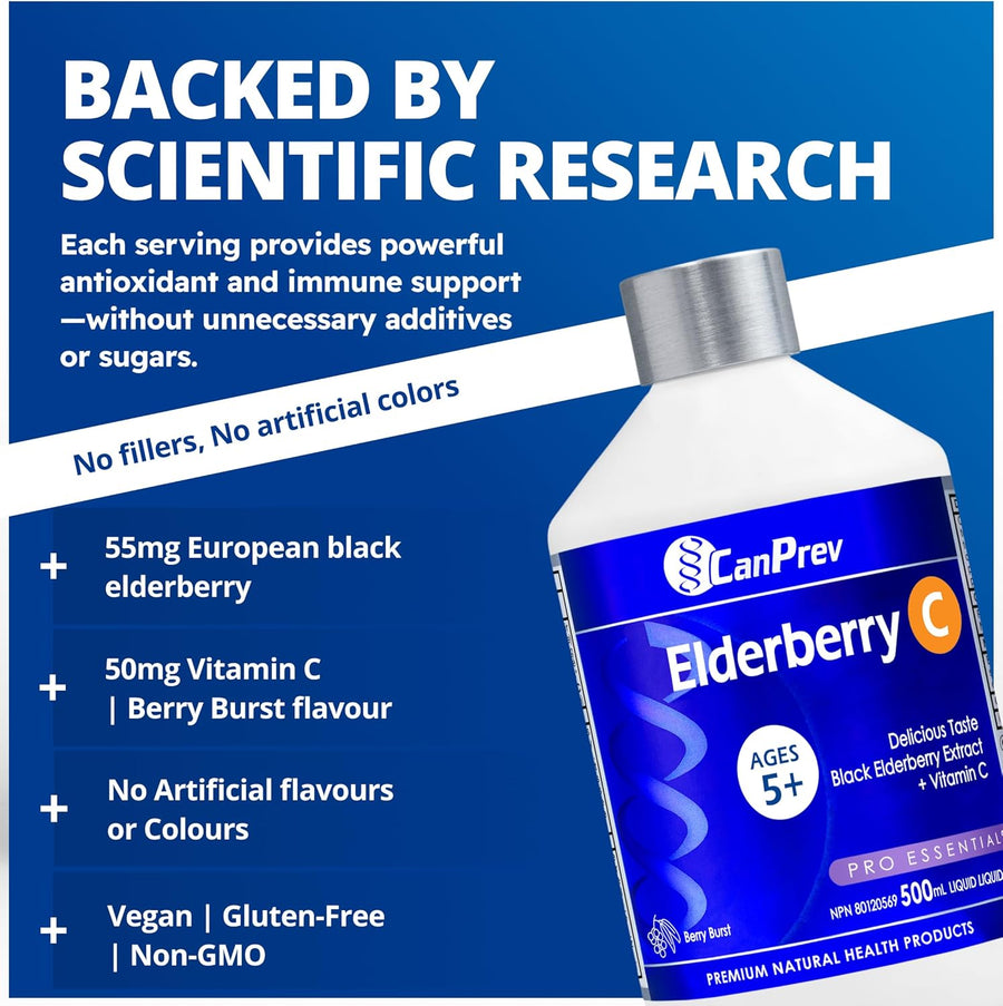 CanPrev Elderberry C Liquid 500ml