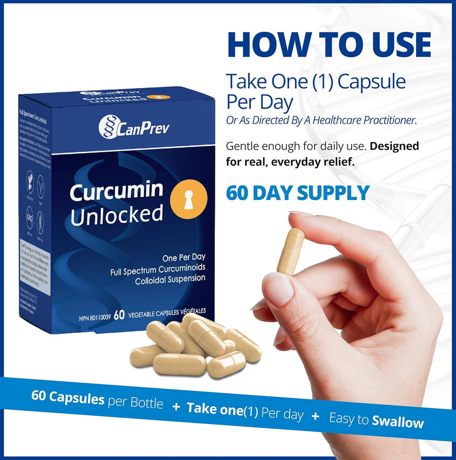 CANPREV Curcumin Unlocked (60 V Caps)