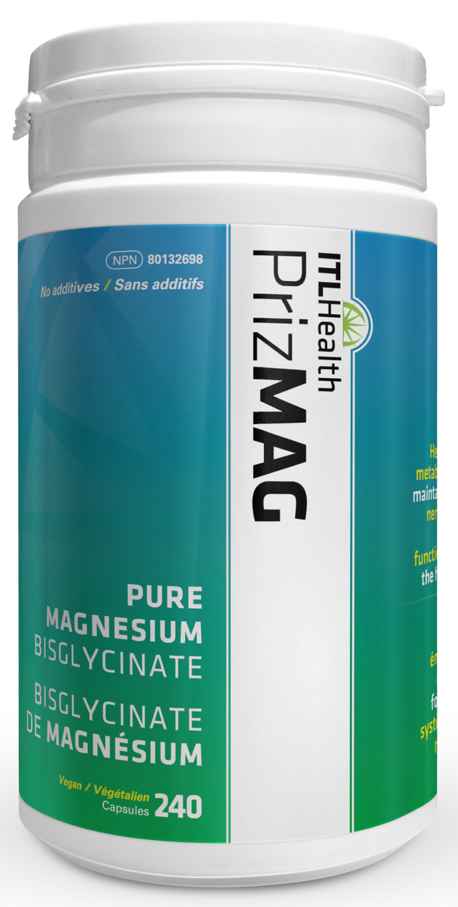 ITL HEALTH PrizMAG Pure Magnesium Bisglycinate