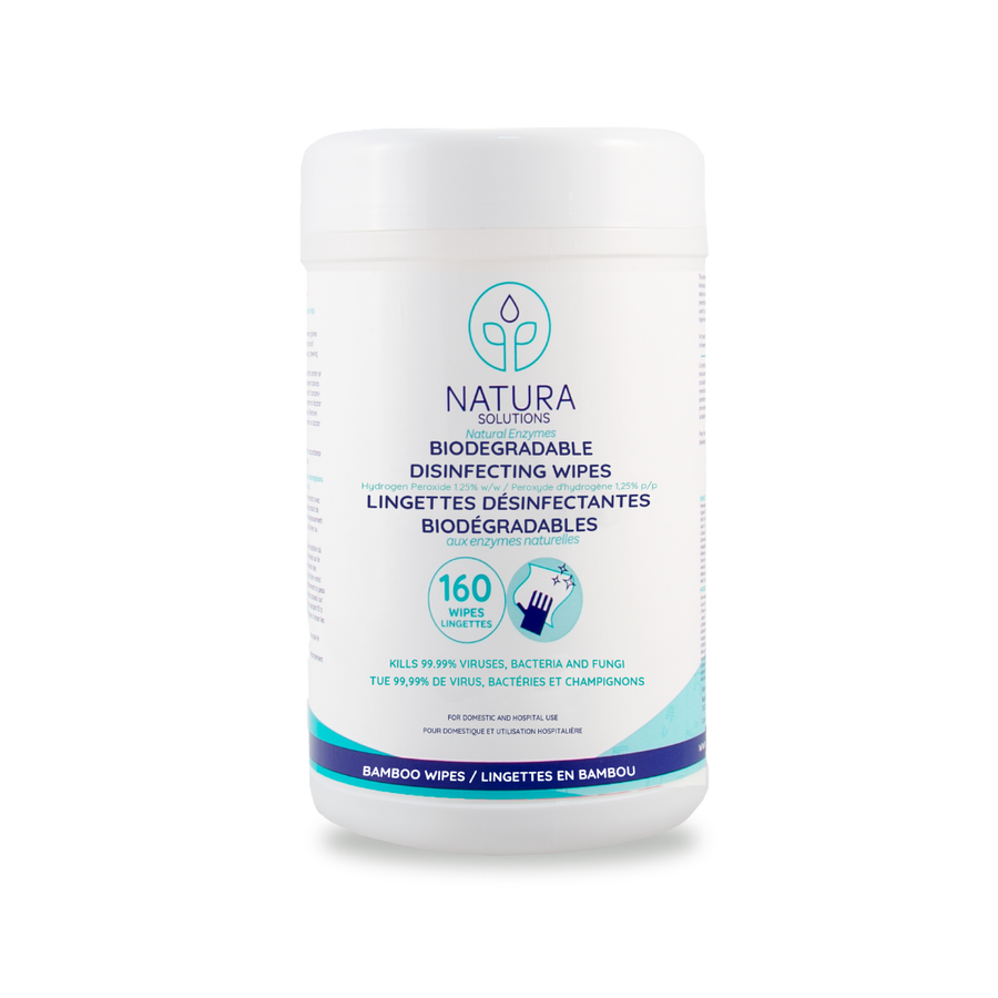 NATURA SOLUTIONS Biodegradable Disinfecting Wipes (160 wipes)