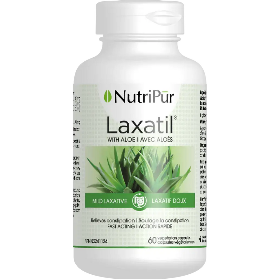 NUTRIPUR Laxatil mild laxative with aloe - 60 vcaps