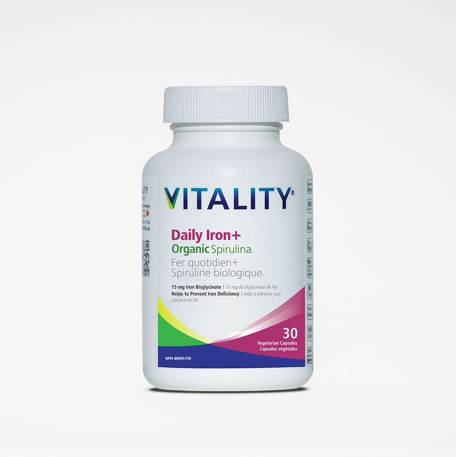 VITALITY Daily Iron + Organic Spirulina