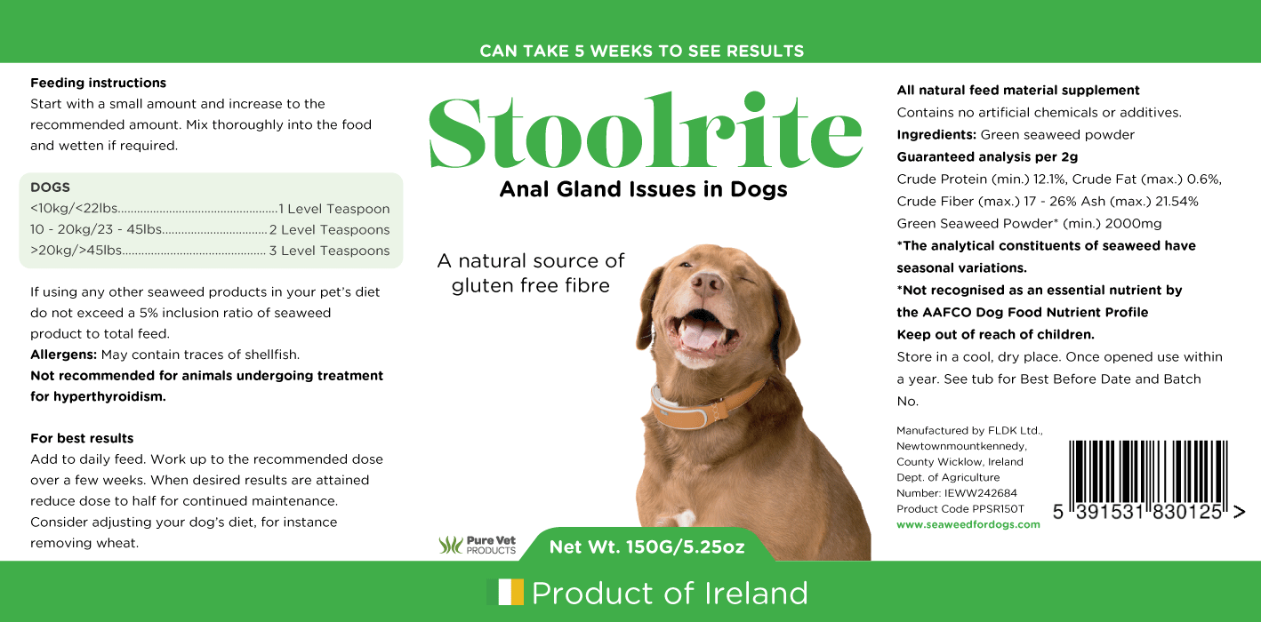 Stoolrite | Natural Stool Former Packed with Fibre for Dogs