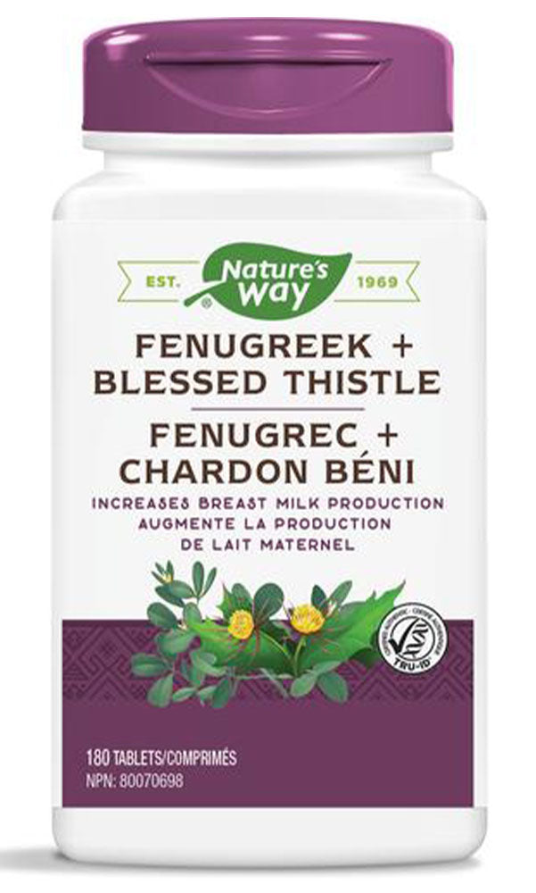 NATURE'S WAY Fenugreek + Blessed Thistle (180 caps)