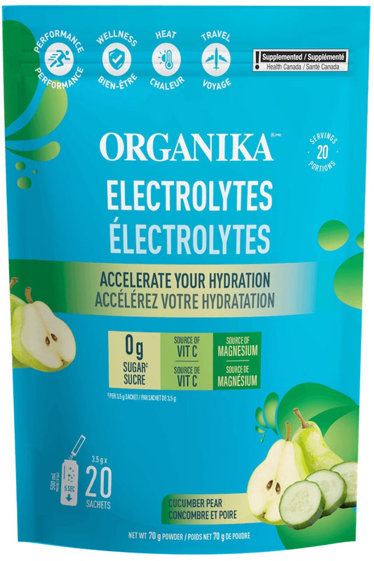 ORGANIKA Electrolytes - Cucumber Pear (20 Sachets)