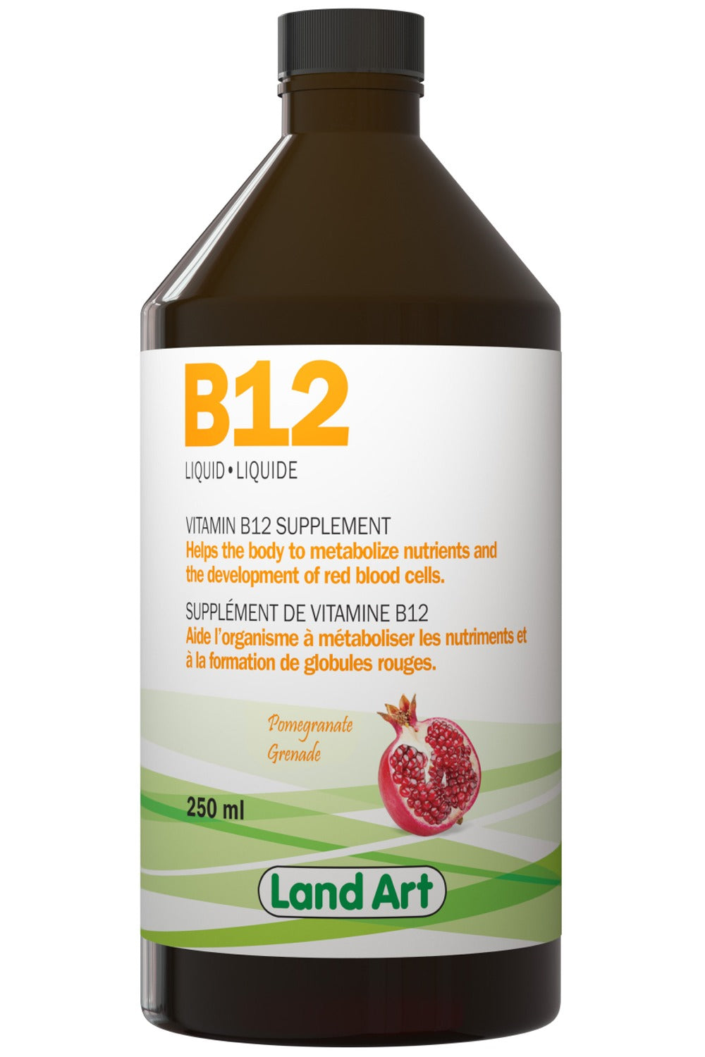 LAND ART Vitamin B12 (Pomegranate- 250 ml)