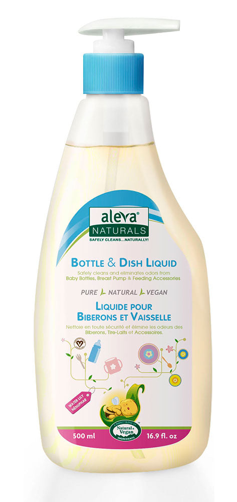 ALEVA NATURALS Bottle & Dish Liquid (Water Lily - 500 ml)