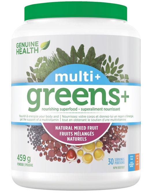 GENUINE HEALTH Greens+ Multi+ (Mixed Fruit - 459 gr)