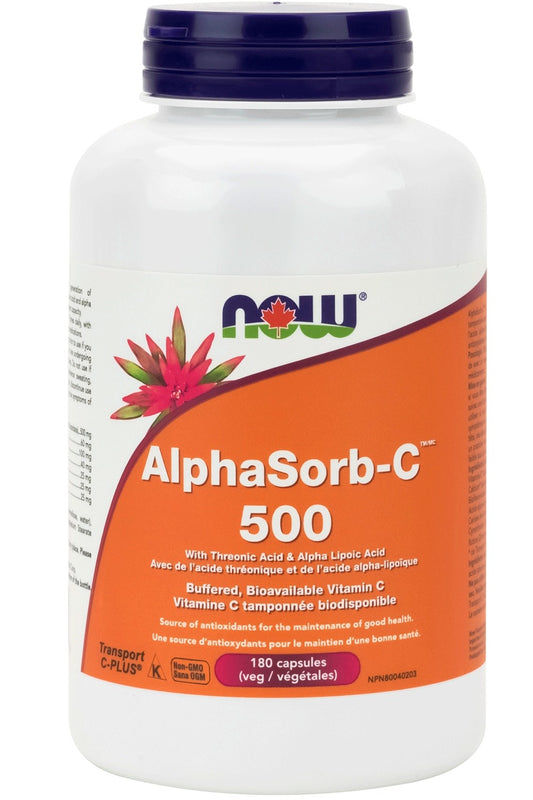NOW AlphaSorb C (500 mg + Biofl 180 vcaps)