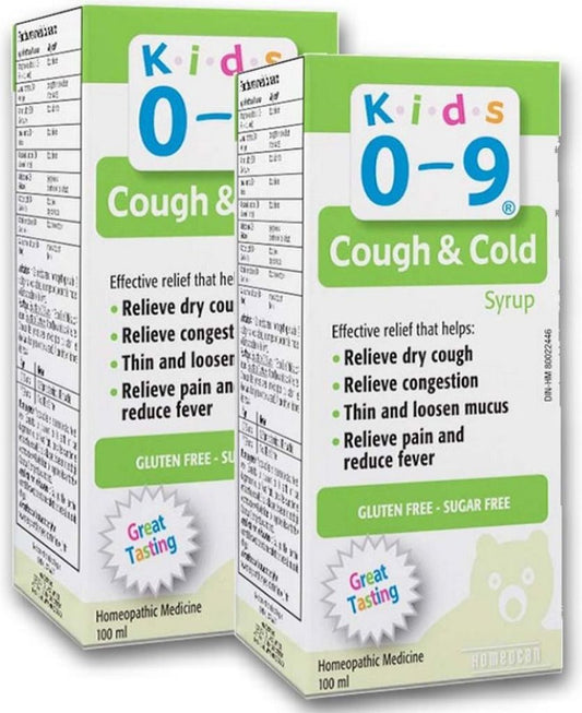 HOMEOCAN Kids 0-9 Cough / Cold Syrup (100 ml) 2-Pack